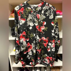 Long Sleeved Floral Shirt from Banana Republic - size medium
